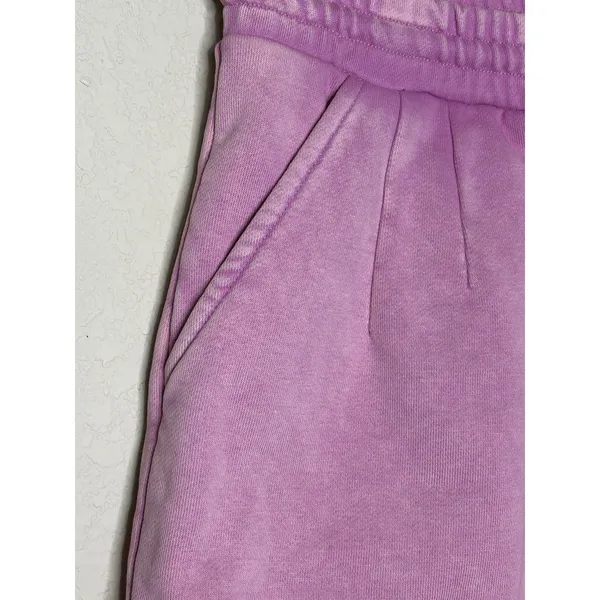 Saltwater Luxe Pink Hoodie Shorts Matching Set Size S Coastal Lounge - Image 6