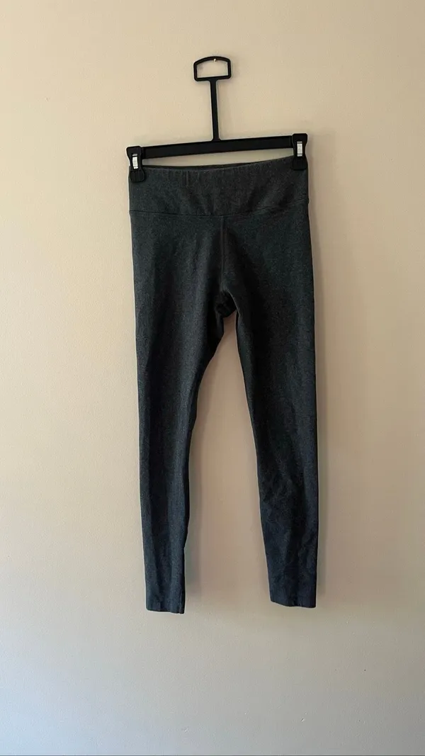Pact Organic Cotton Heather Gray Leggings Size XS Athletic Casual Basic - Image 5