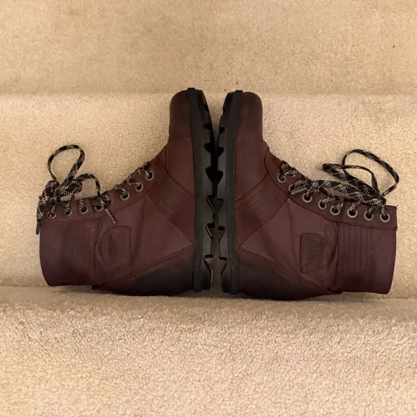 Sorel Arctic Wedge II Waterproof Lace Up Boots Redwood Brown Womens Leather - Image 6