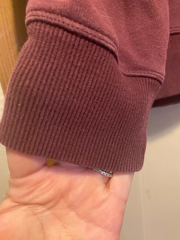 Athleta Quarter Zip Cropped Sweatshirt. Size SP - Image 2