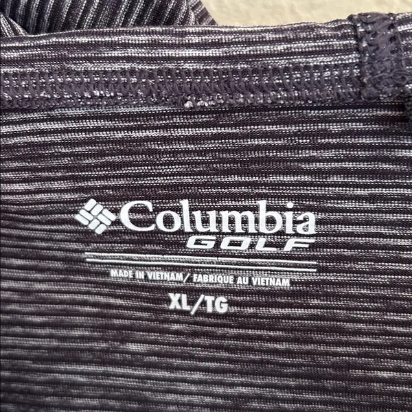Columbia golf women’s Omni wick sky, full zip hooded outdoor top striped XL - Image 4