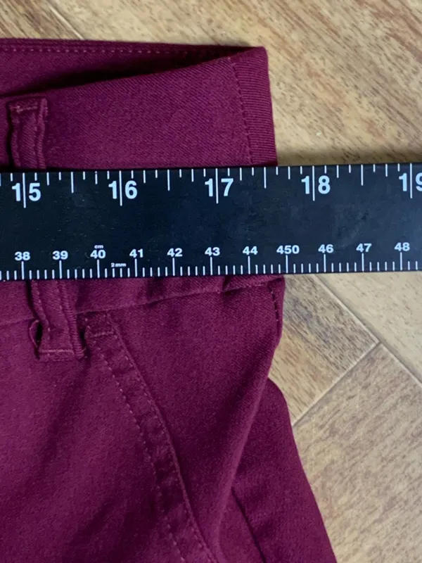 Chico's So Slimming Women's Size 2 Pants Burgundy Wine Pull On Stretch - Image 12