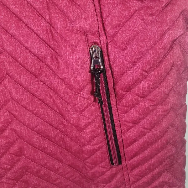 Free Country Reversible Quilted Puffer Vest Faux Fur Crimson Rose XL Gorpcore - Image 10