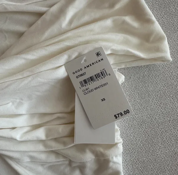 Revolve Good American White Top XS - Image 3