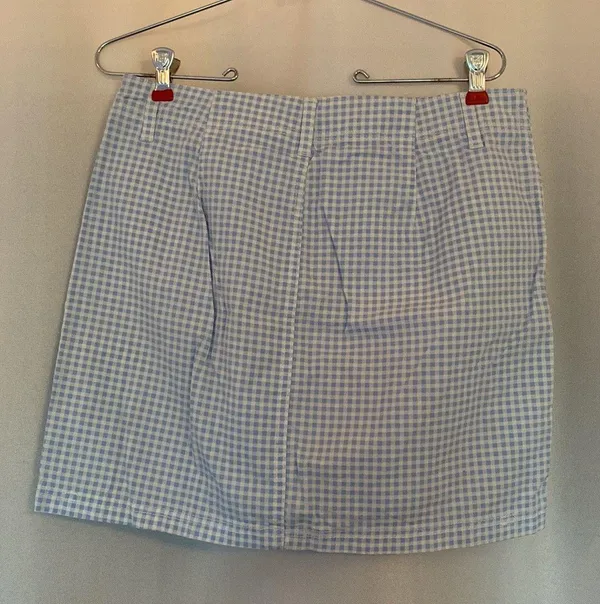 St. John's Bay Blue And White Plaid Skort - Image 2