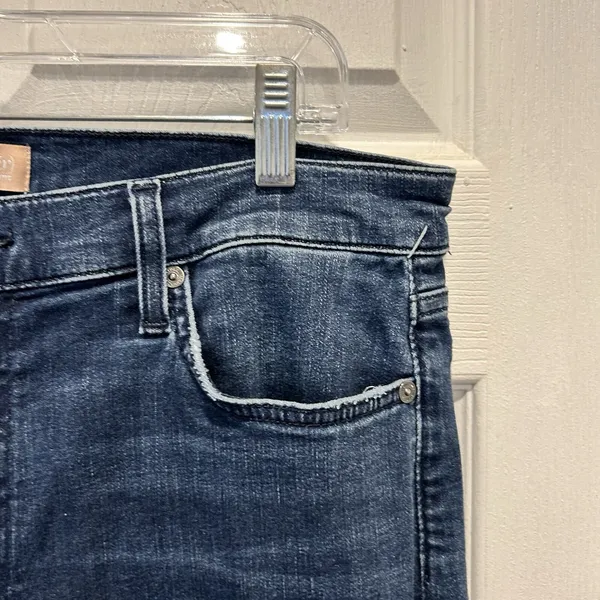 7 For All Mankind Kick‎ Flare Jeans Womens 32 Ripped Knee Bootcut Denim - Image 3