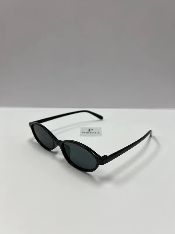 black oval sunglasses / 90s oval sunglasses - Image 2