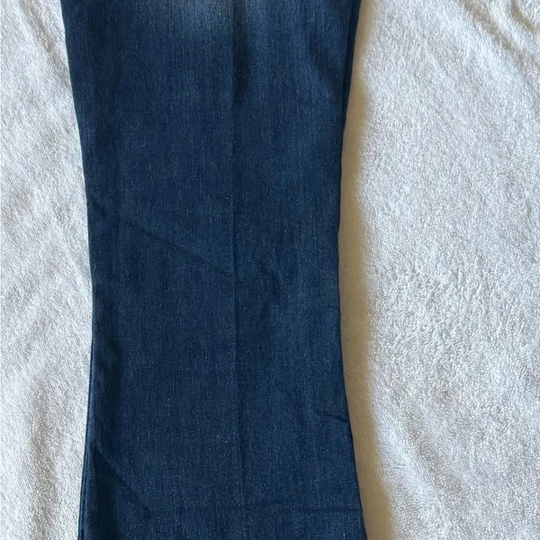 Paris Blues Dark Blue Flare Jeans - Image 4
