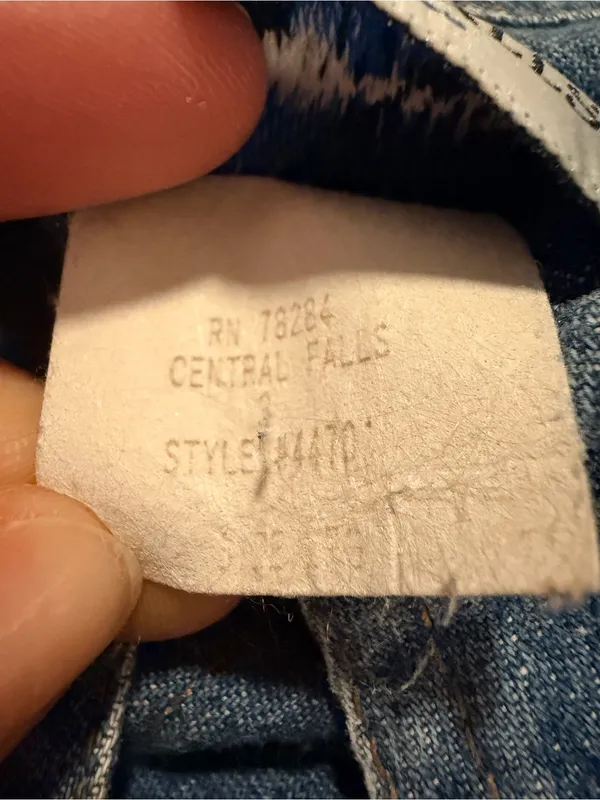 Vintage Central Falls Classic Denim Button-Up Shirt - Image 6