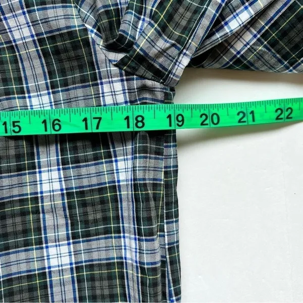 J Crew Embellished Button-Up Shirt in Forest Tartan Glen Plaid Size Small NWOT - Image 4