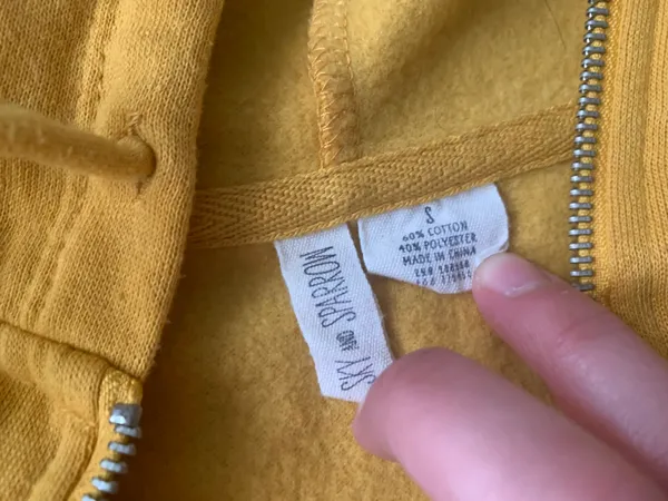 cropped yellow hoodie - Image 4