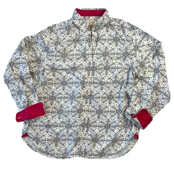 Victoria’s Secret Sleep Shirt Women’s Large Button Up Pajama Top - Image 2
