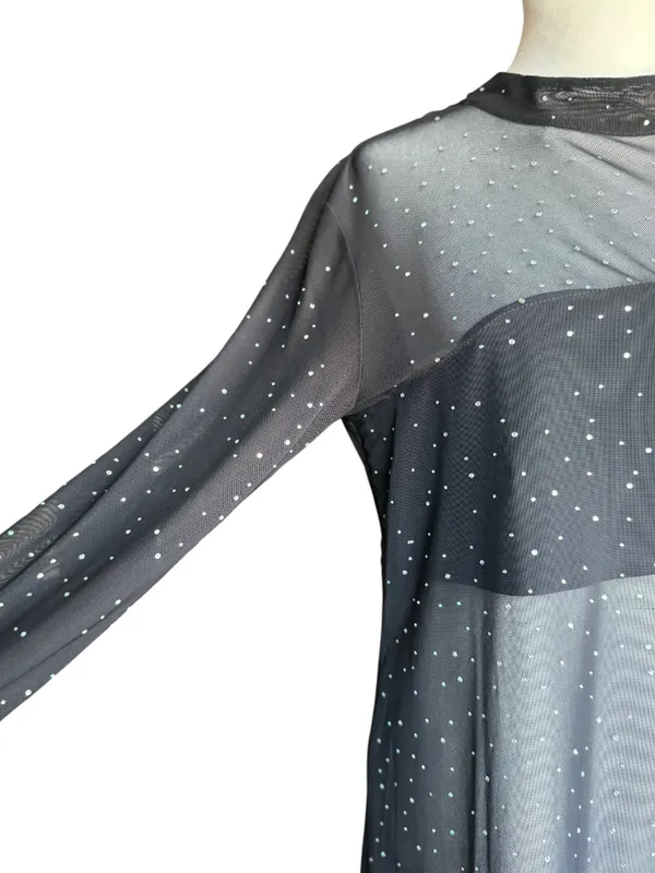 Eva Franco Starlight Long-Sleeve Sheer Tunic Sz L‎ - Image 8