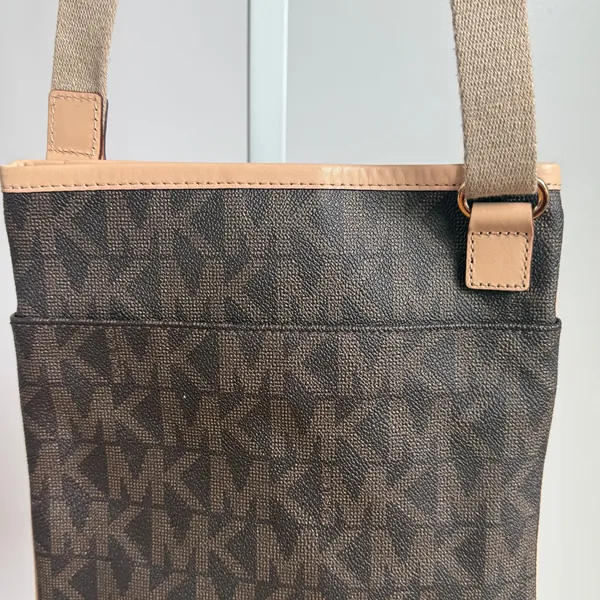 Michael Kors Crossbody Bag Small‎ Brown Beige - Image 6