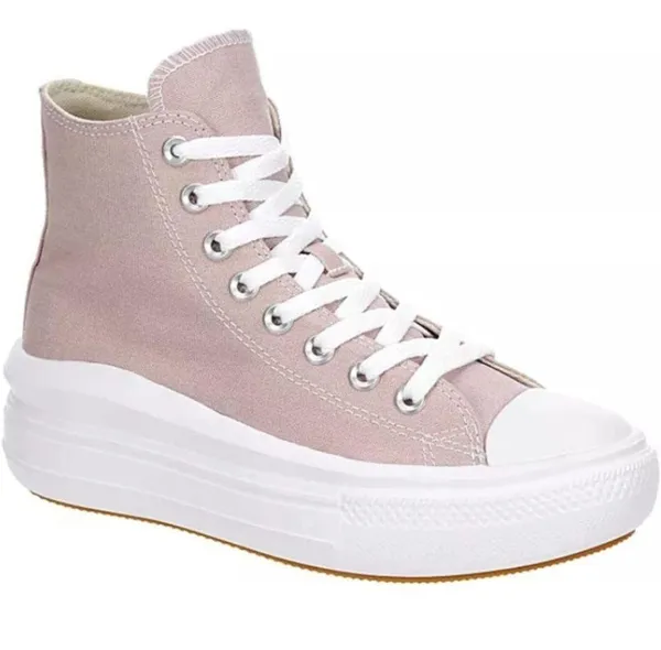 Converse MAUVE HIGH TOP CHUCK TAYLOR/ PLATFORM SHOES - Image 2