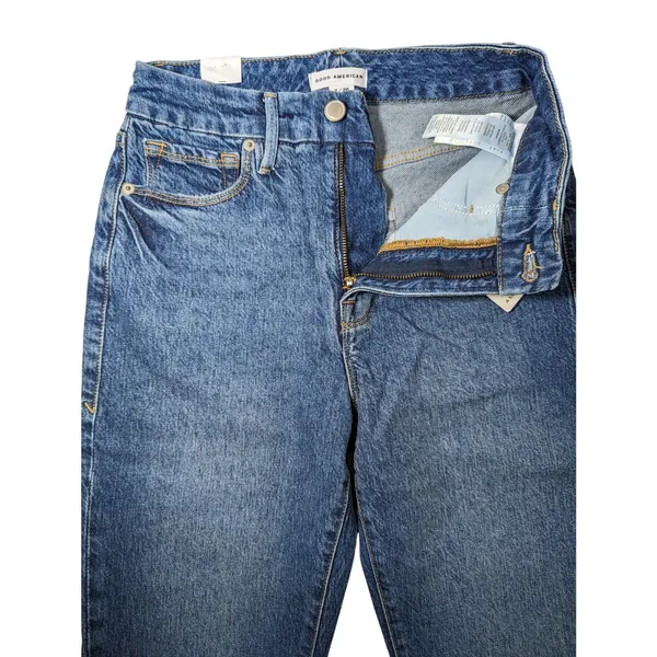 Good American Good Classic‎ Raw Hem Jeans 2/26 NWT - Image 4
