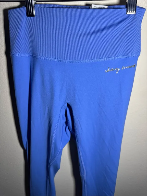 Gymshark X Whitney Simmons Collab V2 Scrunch Back Blue Legging High Rise Size S - Image 2