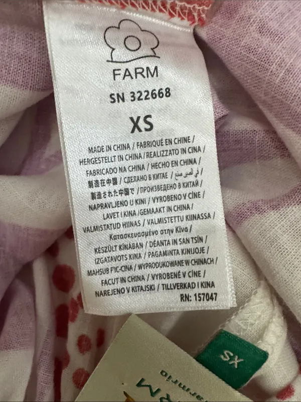 Farm Rio Maia Linen Jumpsuit Bold Floral Fuchsia & Red Size Small - Image 14