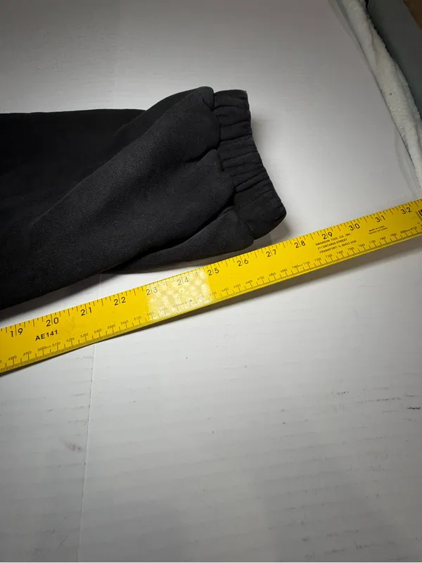 Women's Black Fleece Joggers - Relaxed Fit - Image 4