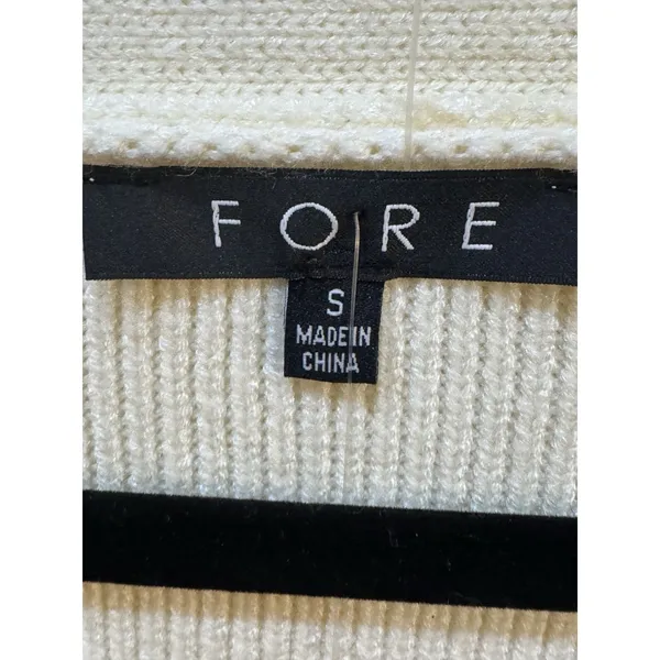 Club Monaco White Pullover Crewneck Textured Sweater Size XS - Image 6
