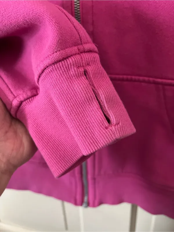 Lululemon Scuba Oversized Full Zip Sonic Pink W3EOZS XS/S - Image 3