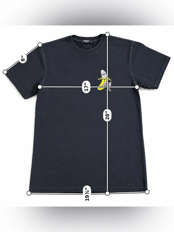 Bananas Monkey Graphic T Shirt Womens Small Black Streetwear Tee Cotton - Image 5