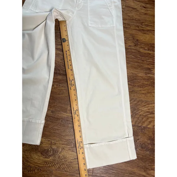 American Eagle High-Waisted Stovepipe Jeans Off White/Cream size 8 - Image 5