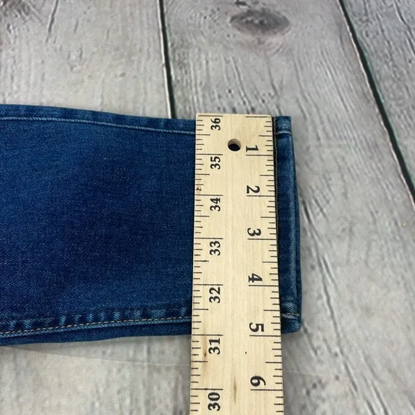 7 For All Mankind Blue The Ankle Skinny Jeans with Distressed Detail size 31 - Image 13