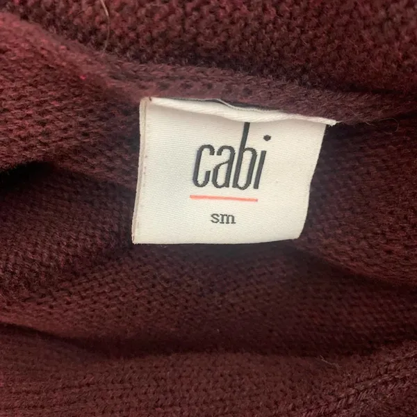 CAbi Port Wine‎ Fringe Wrap Cardigan Sweater - Image 12