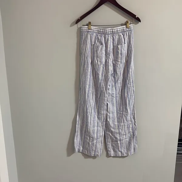 Gap High Rise Linen‎ Pull On Wide Leg Pants - Image 3