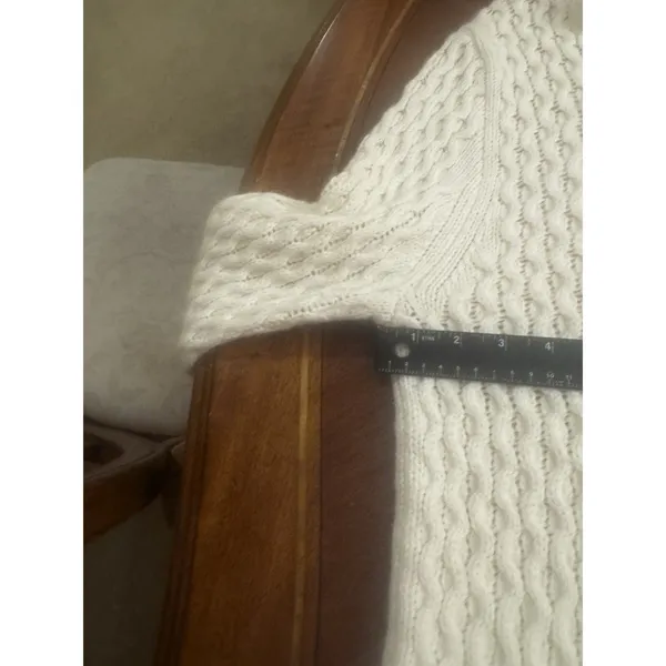 J Crew White Sweater Size L - Image 11