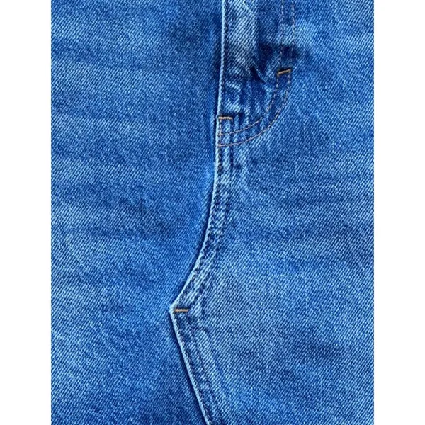 We The Free Bailey Blue Denim Mini Skirt Frayed Distressed Fringe Size 28 - Image 4