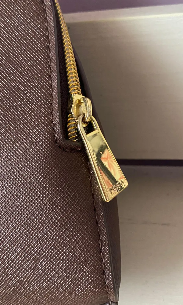 Furla NWOT brown clutch - Image 3