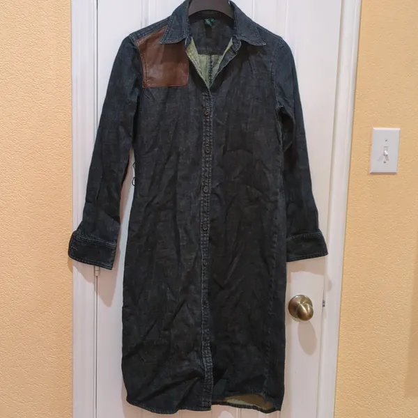 Ralph Lauren Jean Co. XS cotton denim dress. . - Image 4