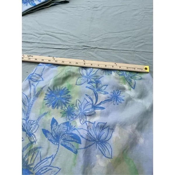 Tsunami size 8 silk linen tropical print skirt. Beach resort cruise ship. - Image 5