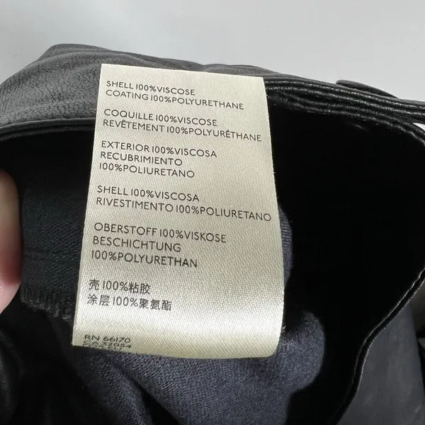 Free People Sasha‎ Kick Flare Faux Leather Pants Womens Size 4 Black Bikercore - Image 12