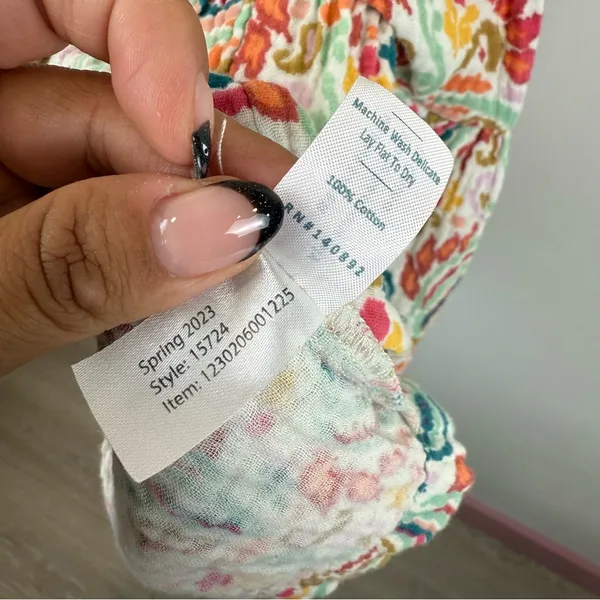 Marine Layer Scarlett Mini Dress Size Medium Women's Colorful V neck - Image 8