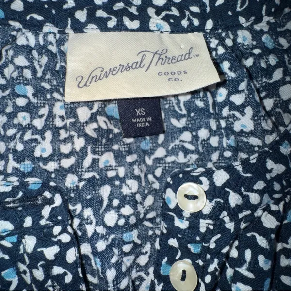 Universal Thread Blue and‎ White Sleeveless Tank Top - Image 2