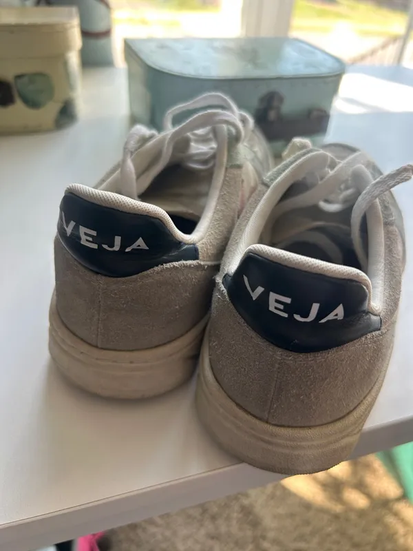 Veja multicolor suede lace up sneakers comfort trainer pastel preppy size US 8 - Image 4