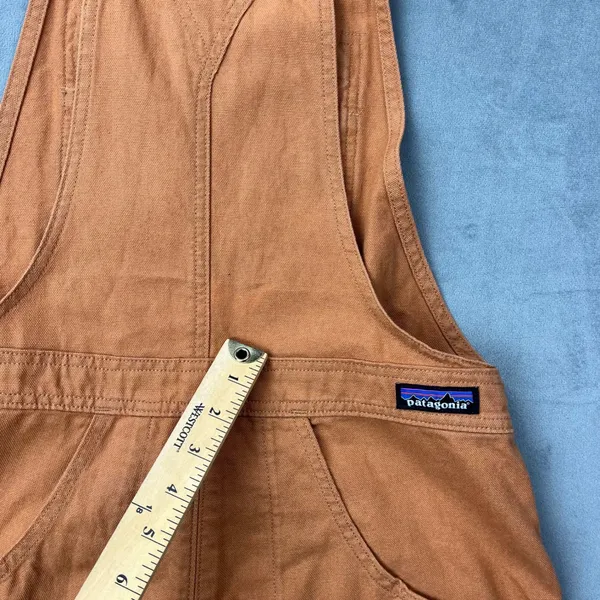 Patagonia Stand Up Shortalls S Umber Brown Organic Cotton Canvas Overalls - Image 7
