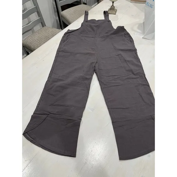 Comfy‎ Size large grey pants overalls Gray - Image 4