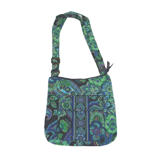 Vera Bradley‎ Blue Rhapsody Paisley Crossbody Blue Green Floral Adjustable Strap - Image 4