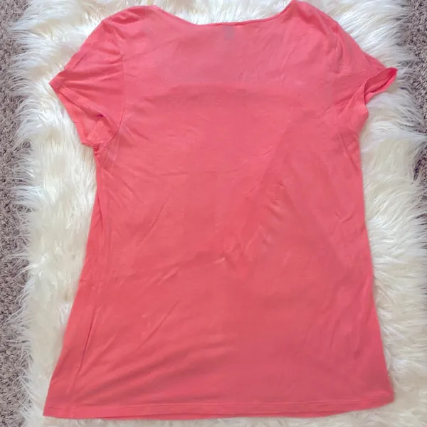 Anne Klein Peach Color Short Sleeve Top - Image 4