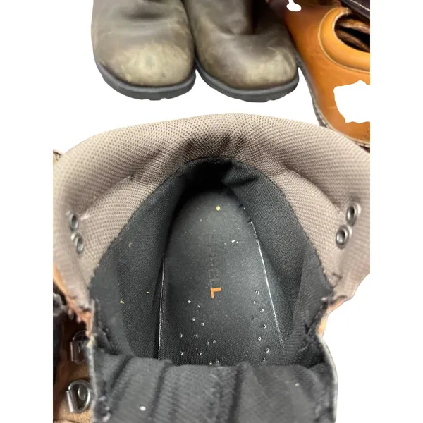Merrell Vibram wms brown green waterproof hiking ankle boots sz 8 SKU 9971 - Image 11