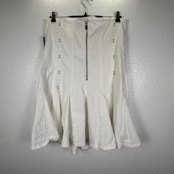 Wild Fable White Studded Strapless Denim Mini Dress Corset Style 25WFDR011 Large - Image 2