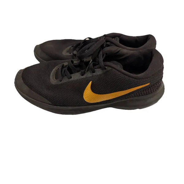 Nike Flex Experience‎ RN7 Size 8.5 Woman's Black/Gold Running Sneakers Shoes - Image 3