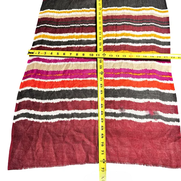 Ritual 100% Wool Multicolor Striped Oversized Scarf Wrap Shawl Boho NWT Multiple - Image 11