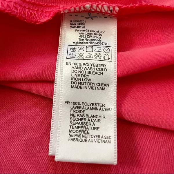 FOREVER 21 pink/coral top, size M - Image 6