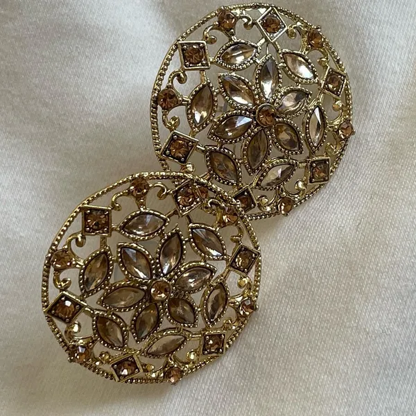 Golden Studs (Earrings) Gold - Image 3
