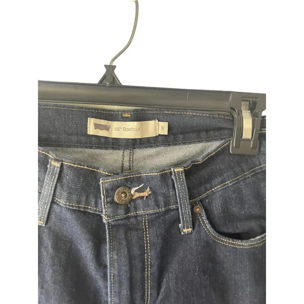 Levi's 515 Bootcut Women's Size 8 Dark Wash Mid Rise Jeans‎ - Image 7